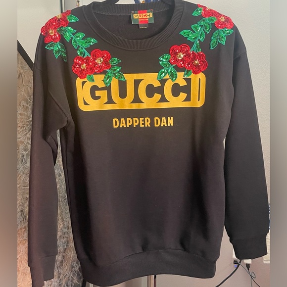🦄 RARE GUCCI Dapper Dan Flower Sequins XS - Picture 2 of 7